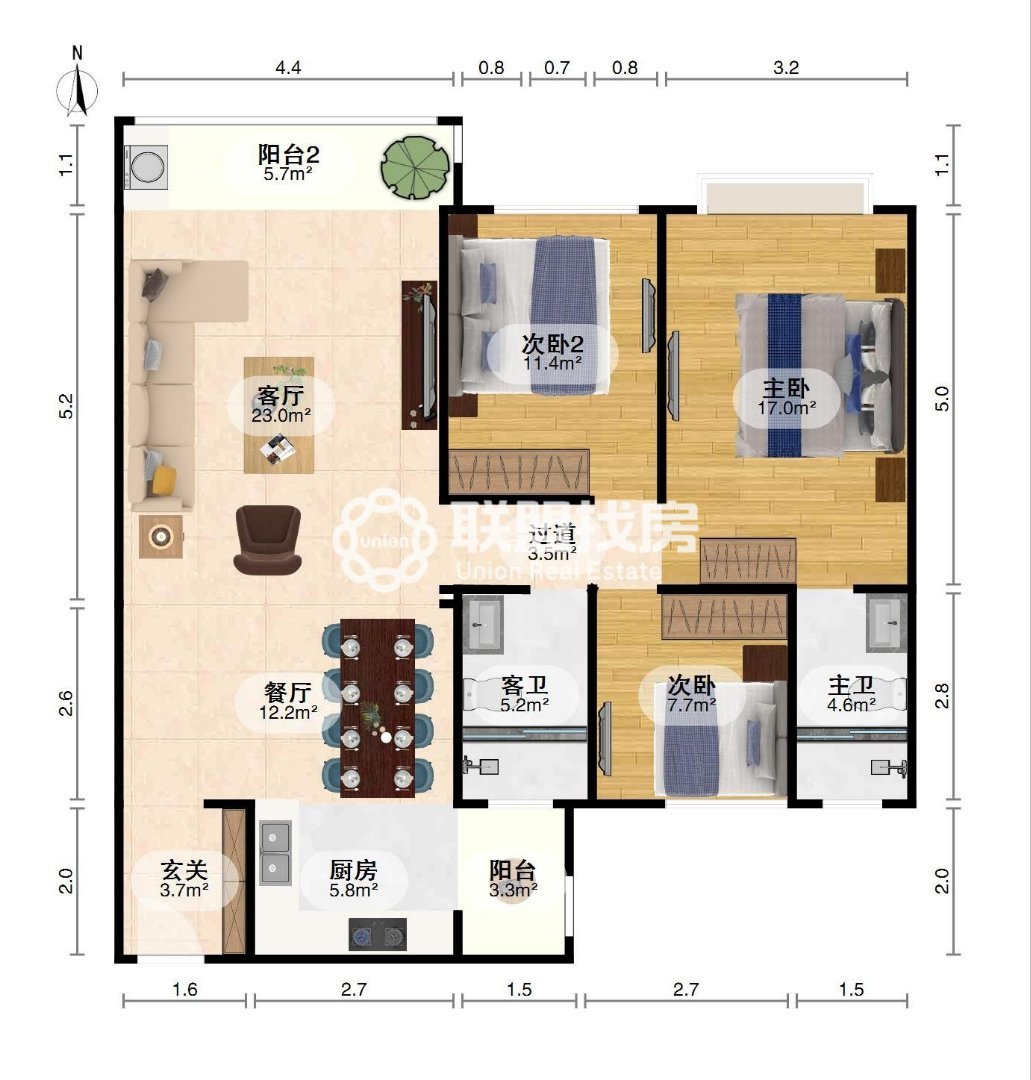 陶然花园,带车位，3台空调，家具家电齐全，拎包入住出租10