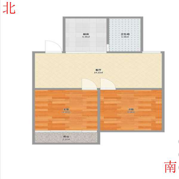 东安花园,东安花园 60平米10