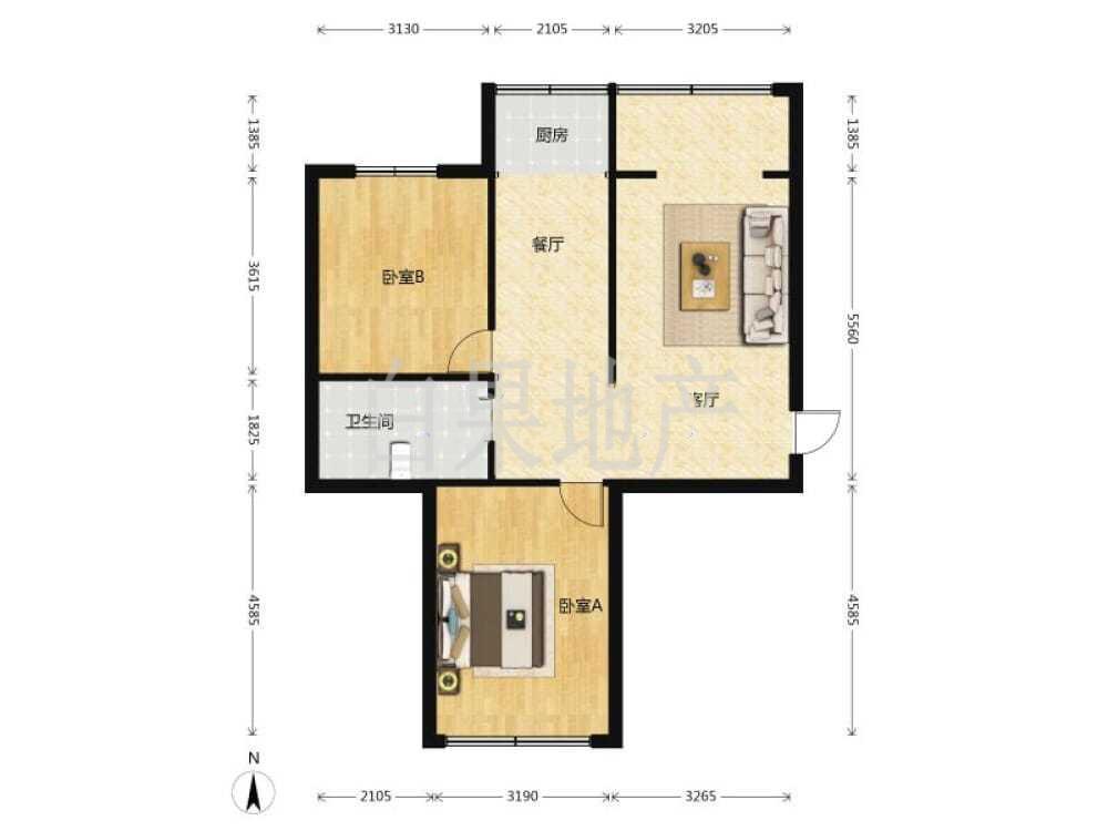 东平嘉苑一期,建设路#BNAME精装2室2厅1卫1阳台6