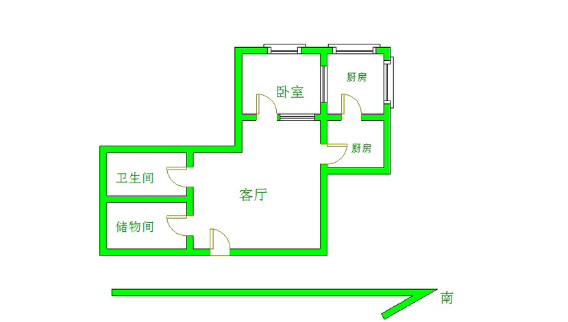 梅辉坡小区,上梅辉坡3号楼1居简装看房方便大红本满五11