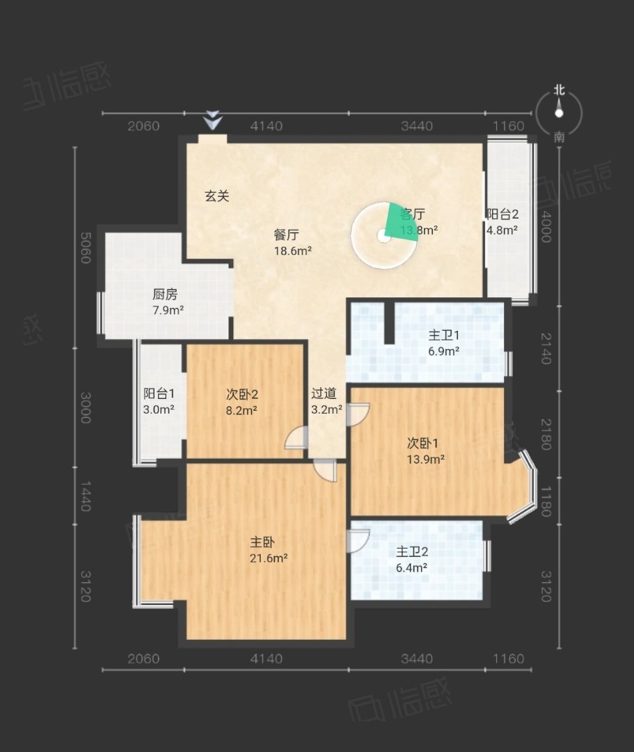 阳光威尼斯,阳光威尼斯129㎡3室2厅2卫1阳台毛坯，好房不等人10