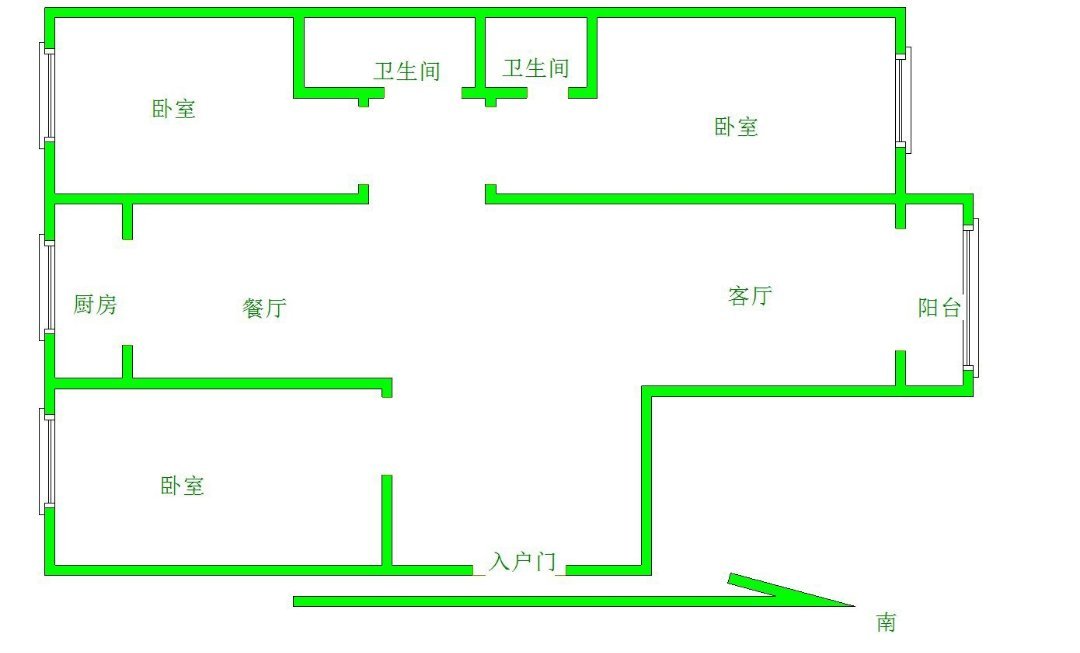 电科潞郡,电科潞郡 毛坯大三居 包过户 车位另外算13