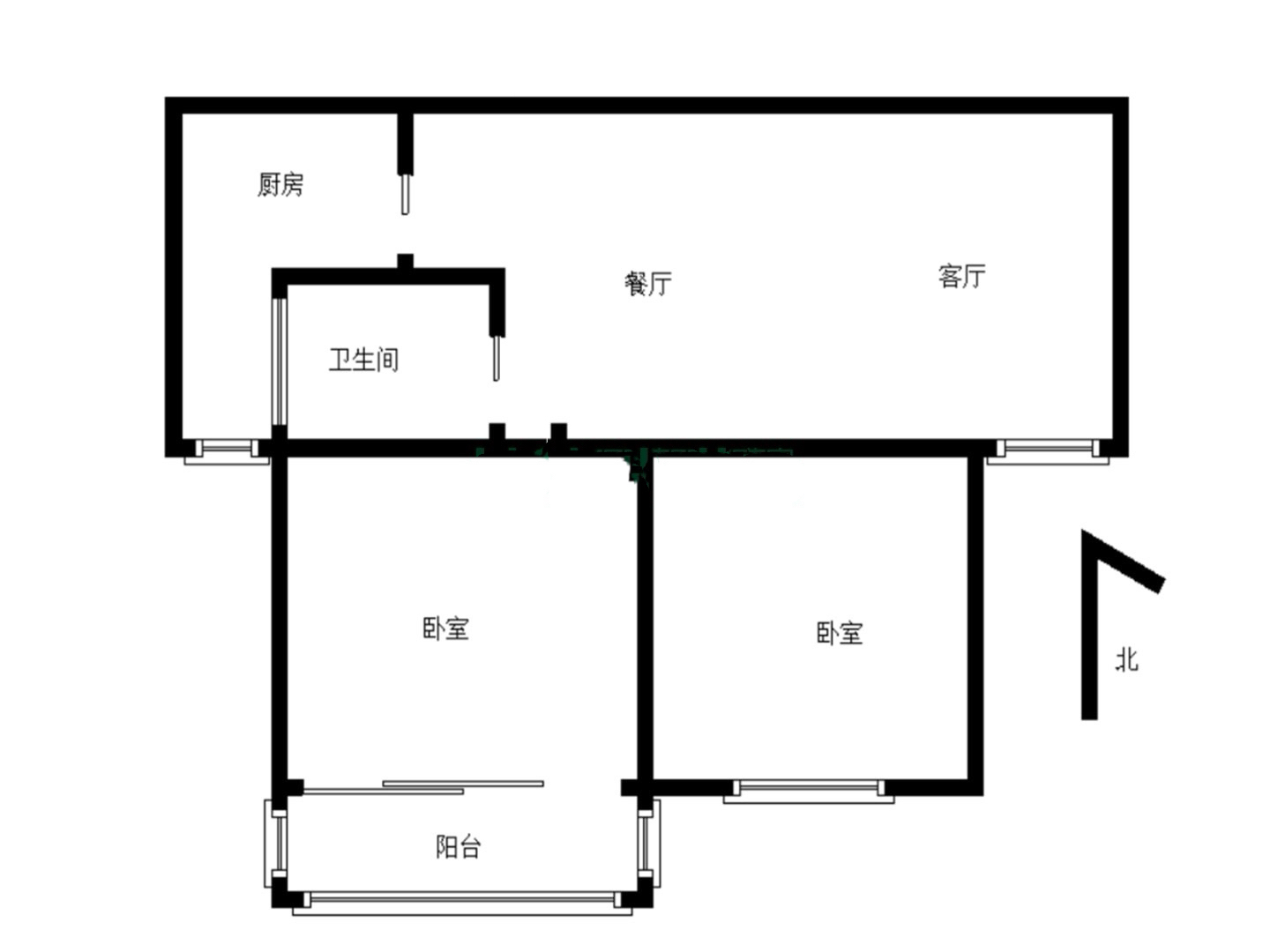 宜秀区七街精装2室2厅1卫二手房出售14