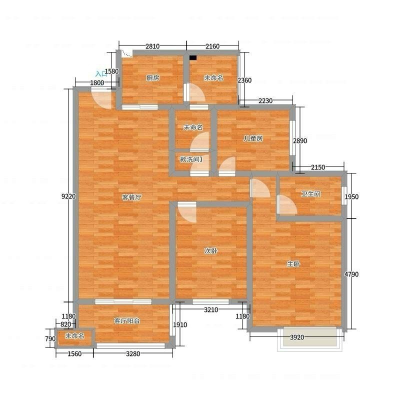 科创园区园艺山毛坯3室2厅2卫二手房出售12