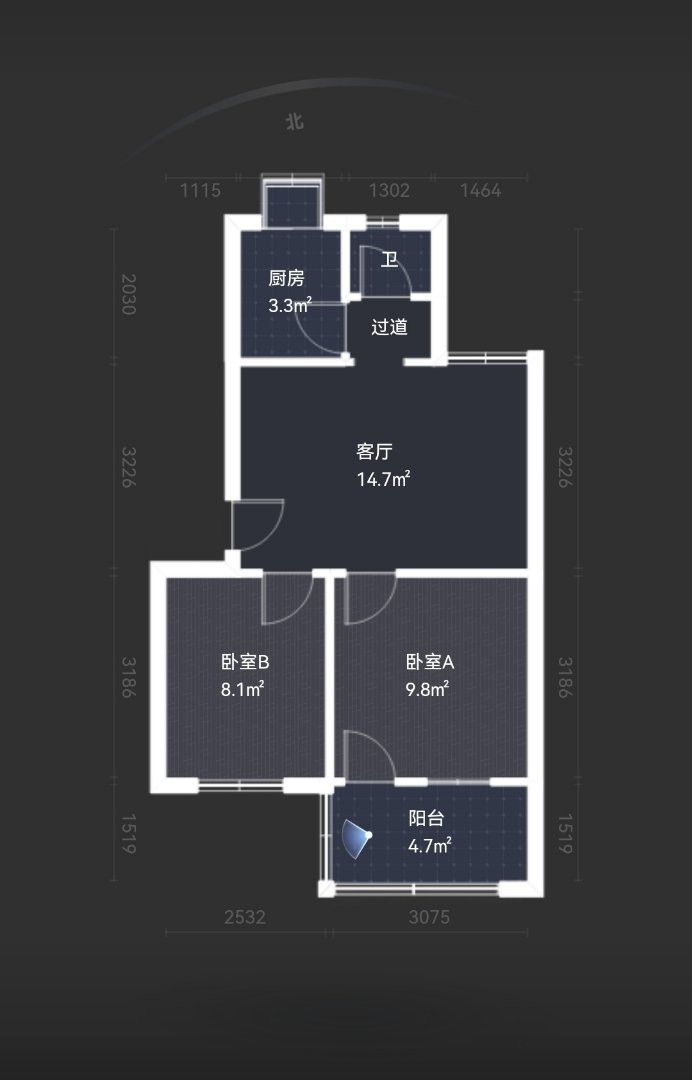 野鸭冲,2室1厅1卫1阳台超大阳台,周边配套齐全6