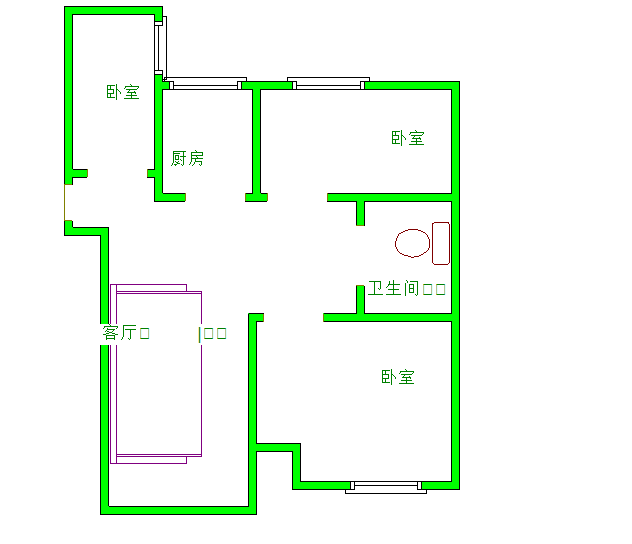 于洪区于洪新城精装3室2厅1卫二手房出售11