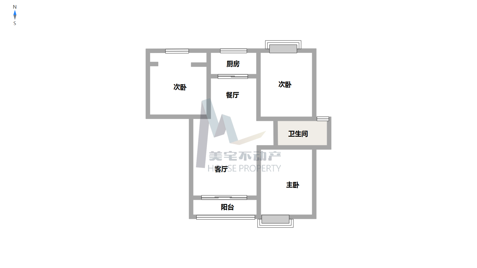 临渭区城西精装3室2厅1卫二手房出售14