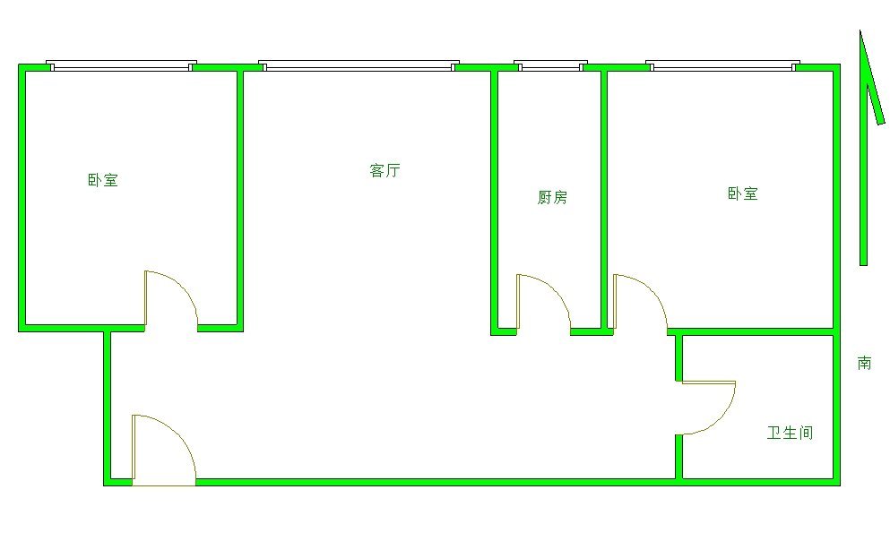 新城区体育场精装2室1厅1卫二手房出售10