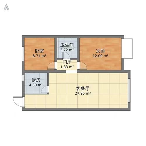 麒麟区城中精装2室2厅1卫二手房出售13