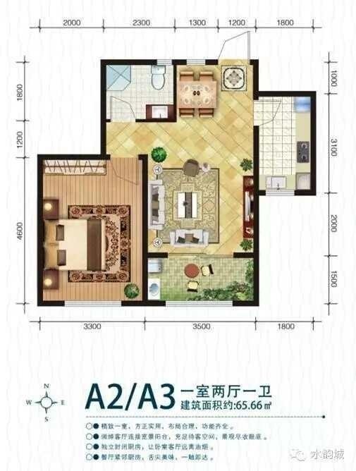 水韵城 商品房 一室一厅 68平35万 证满两年-水韵城二手房价