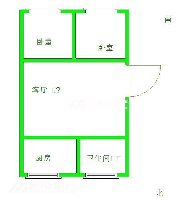 金地佳苑,五中，和二， 步梯四楼，双阳卧， 南北通透。10