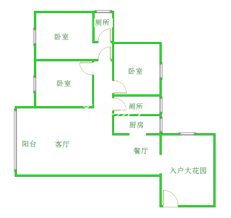 南部县南部普通3室2厅2卫二手房出售11