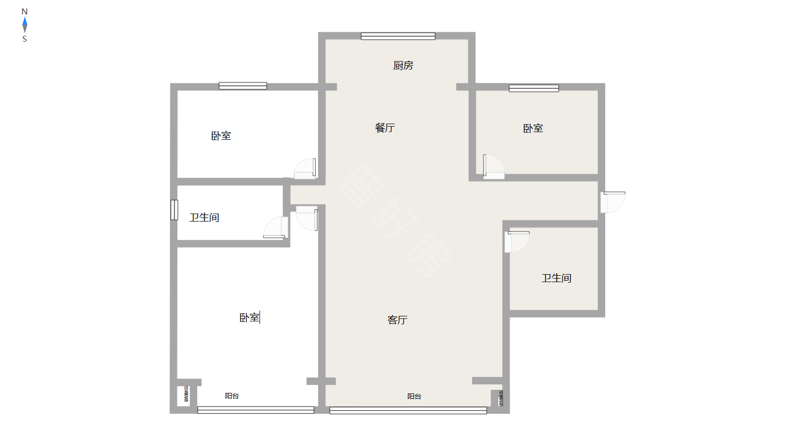 城区城区毛坯3室2厅2卫二手房出售14