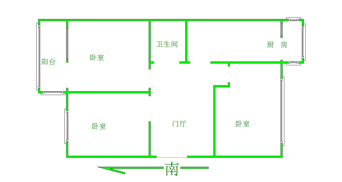 淮海14号院,淮海14院 66.0平米 50.0万9