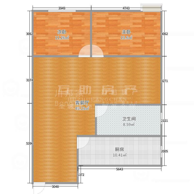 自流井区同兴路精装2室2厅1卫二手房出售14