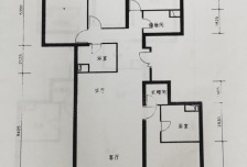 金地花园高层三居出租 新装首出租