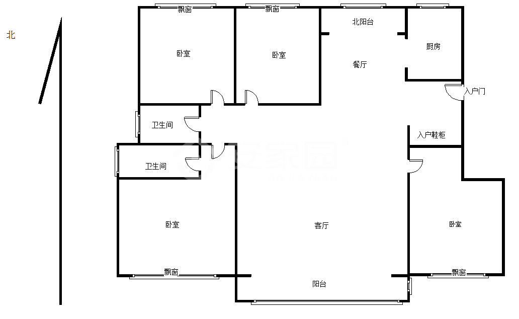 睢阳区城南毛坯4室2厅2卫二手房出售12