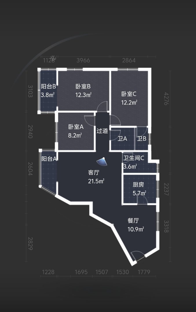 龙华区龙华豪装3室2厅2卫二手房出售9