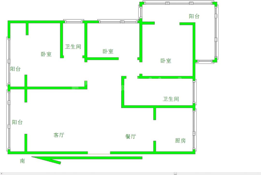 濮阳县精装3室2厅1卫二手房出售7