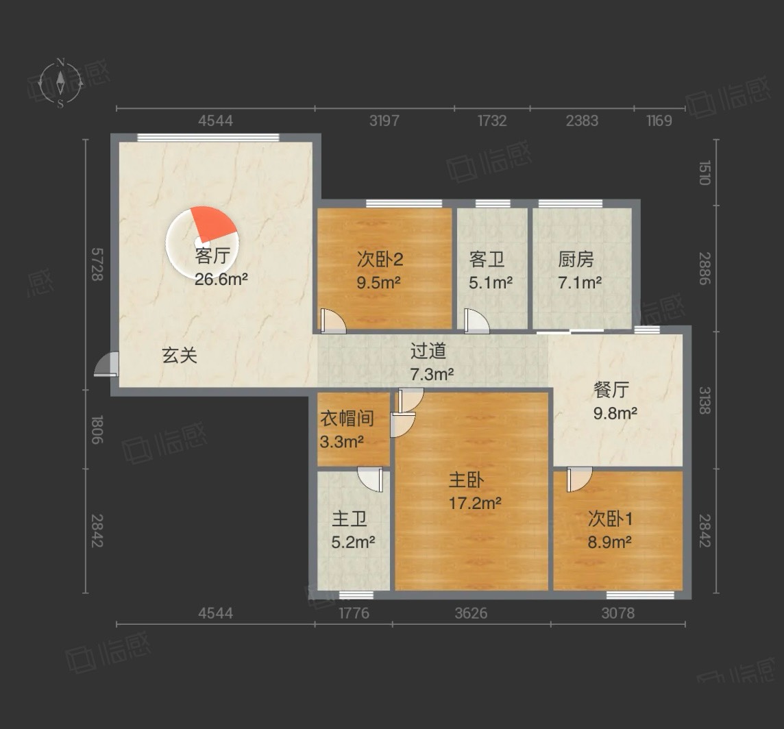 梅江区梅江精装3室2厅2卫二手房出售12