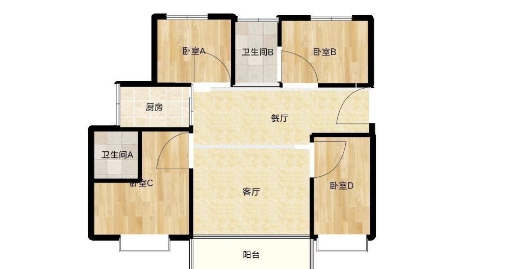 东海县新水晶城普通4室2厅2卫二手房出售13