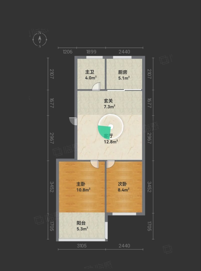 高区帝王宫普通2室1厅1卫二手房出售9