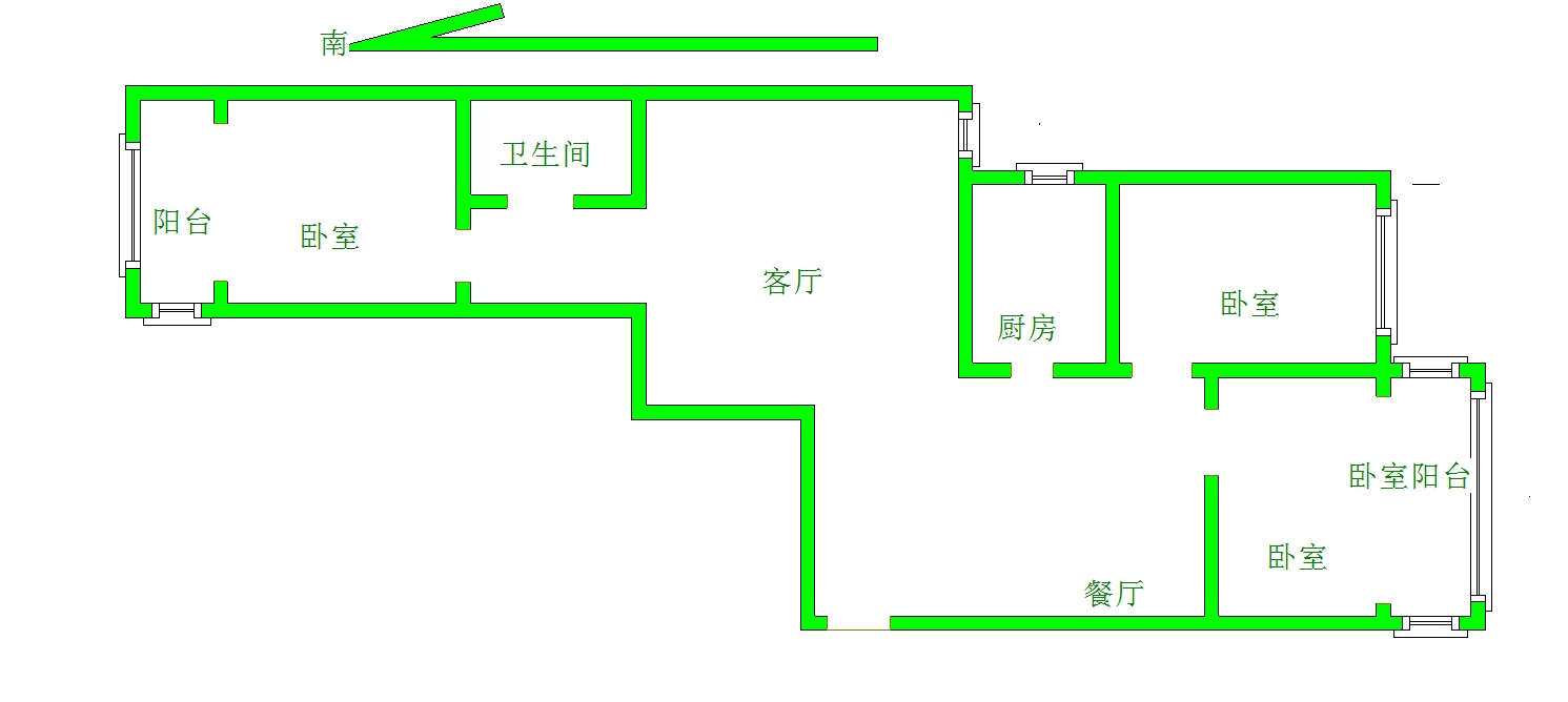 城区城区精装3室2厅1卫二手房出售13