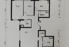 金地花园顶层多窗三居观中国尊