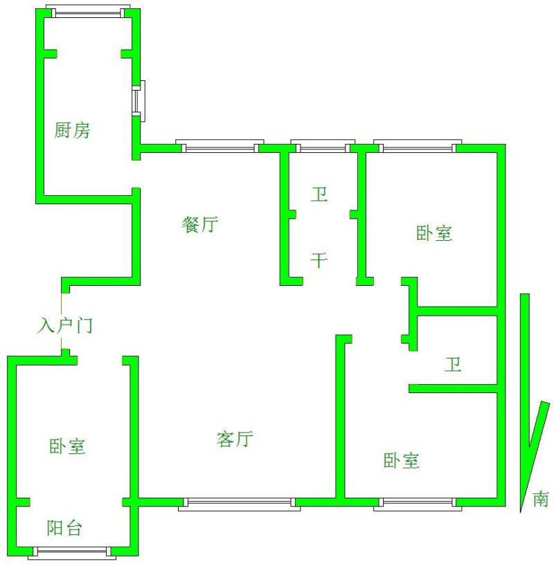 德城区经济开发区普通3室2厅2卫二手房出售10