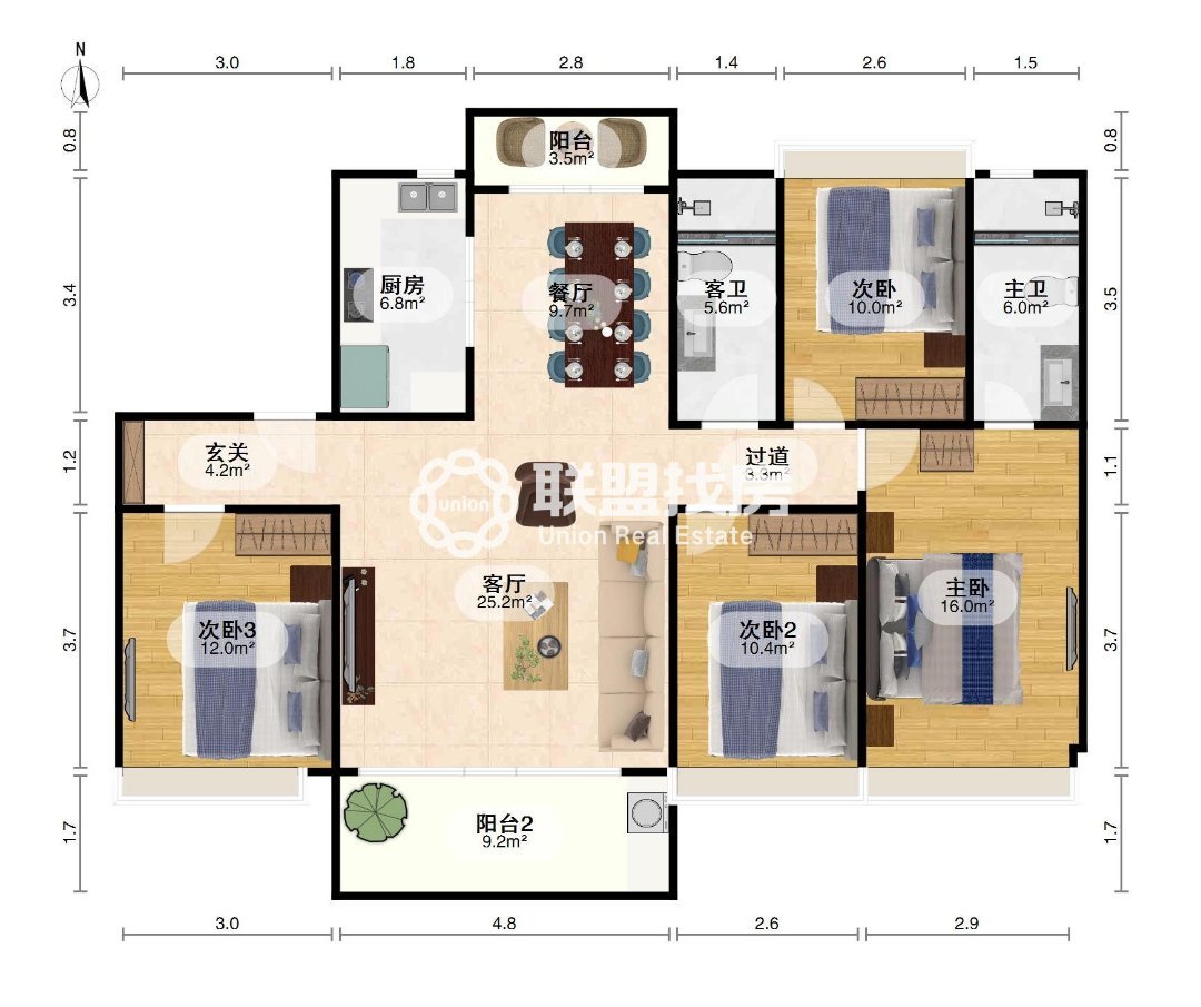 贵港碧桂园,贵港碧桂园137㎡，精装4房，带车位出租15