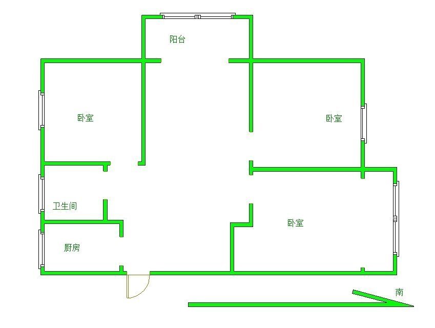 连云区连云毛坯3室2厅1卫二手房出售13