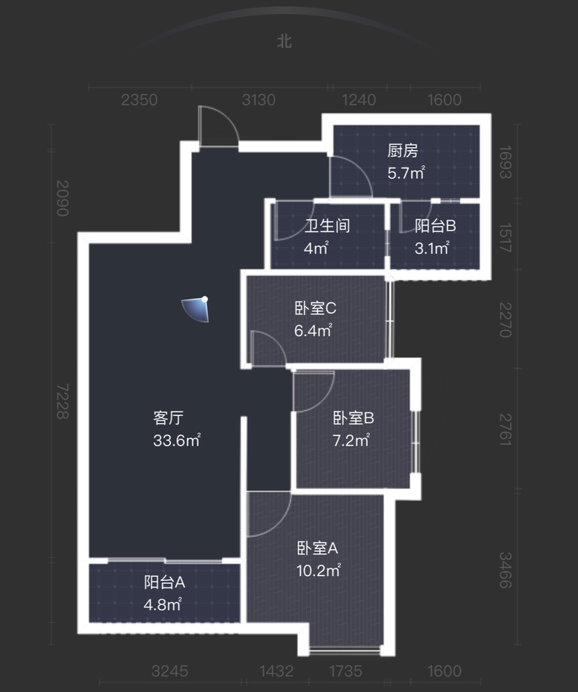 银海区城南精装3室2厅1卫二手房出售10