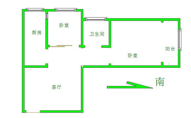 城区城区精装2室1厅1卫二手房出售13