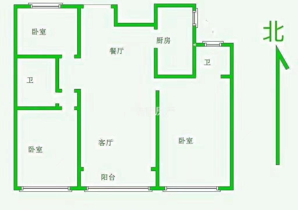 东昌府区东昌府毛坯3室2厅2卫二手房出售5