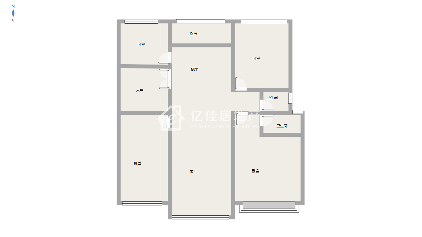 汝州市汝州市毛坯4室2厅2卫二手房出售12