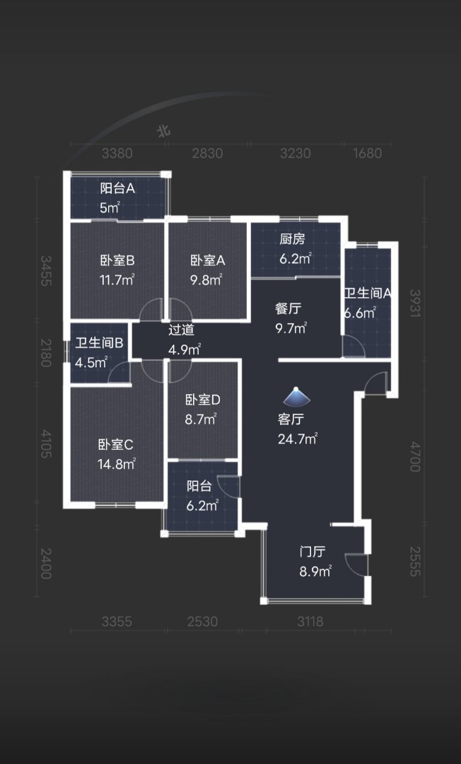 雅馨花园,石桥铺 黄金楼层 电梯大四房 直饮水入户 随时看房13