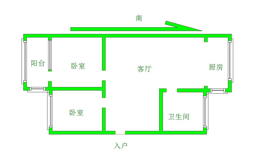 兴隆小区,家里干净整洁！普通装修9