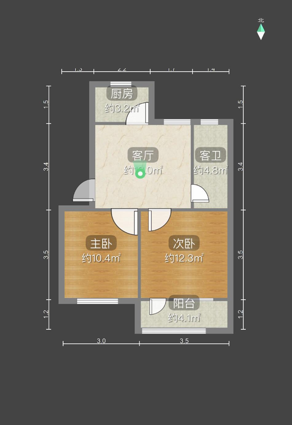 铁三处三区,铁三处大院38万元56㎡2室1厅1卫1阳台精装南，好房出售12