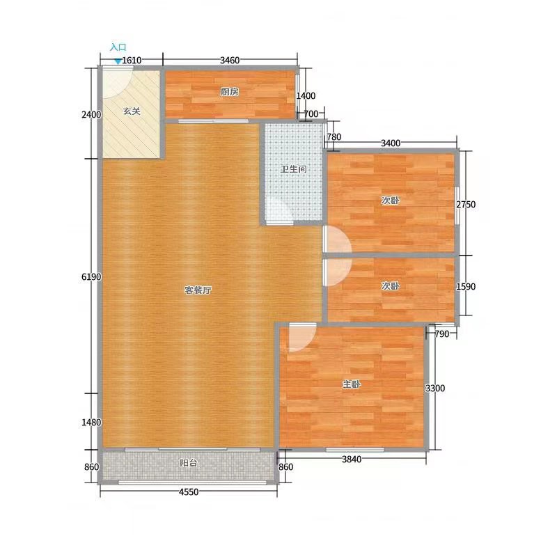 潜江市城东精装3室2厅2卫二手房出售14