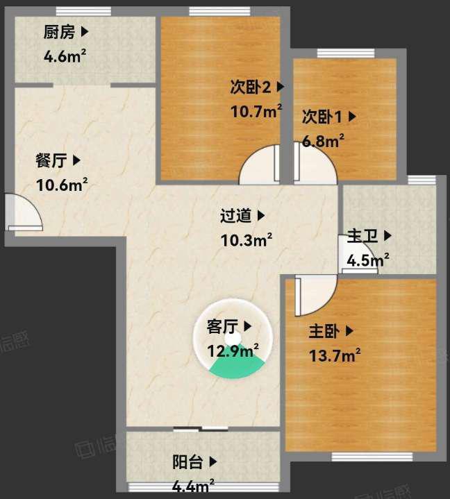 聚怡花园幸福小城3室2厅1卫普通出租11