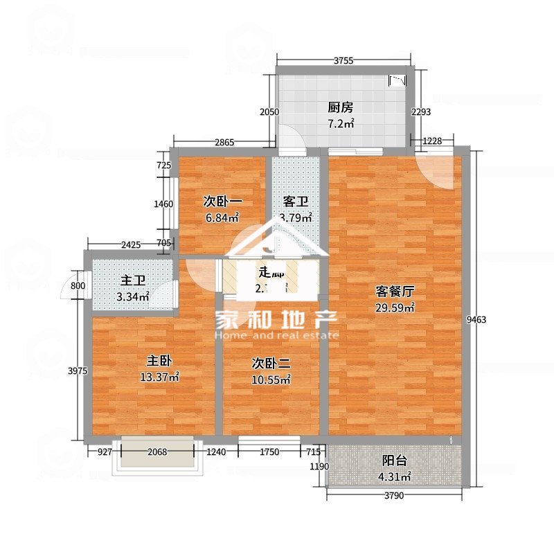 钦南区钦南精装3室2厅1卫二手房出售12