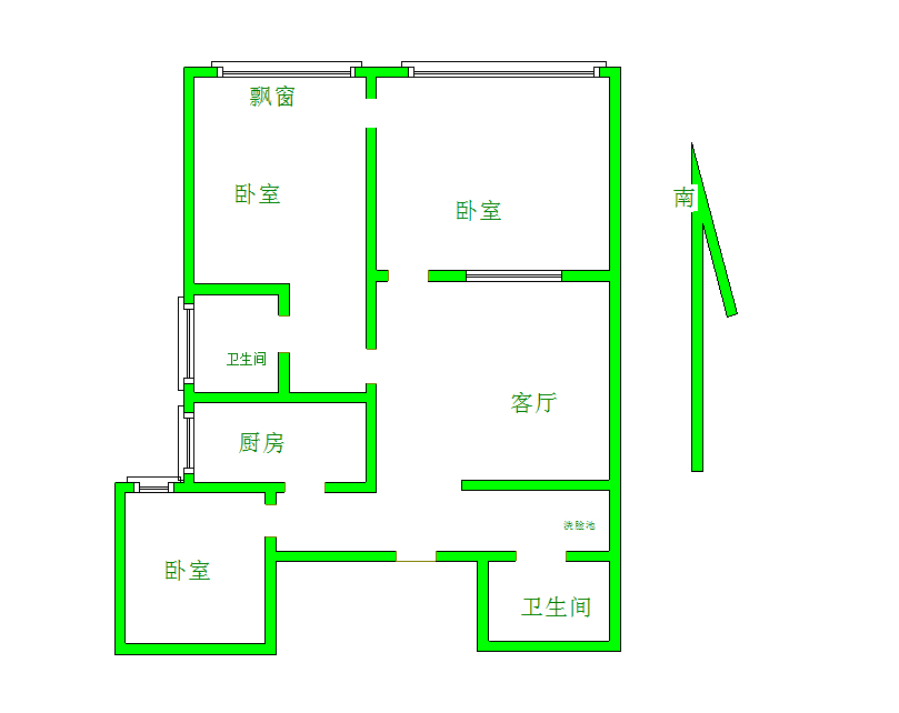 城区城区普通2室2厅1卫二手房出售10