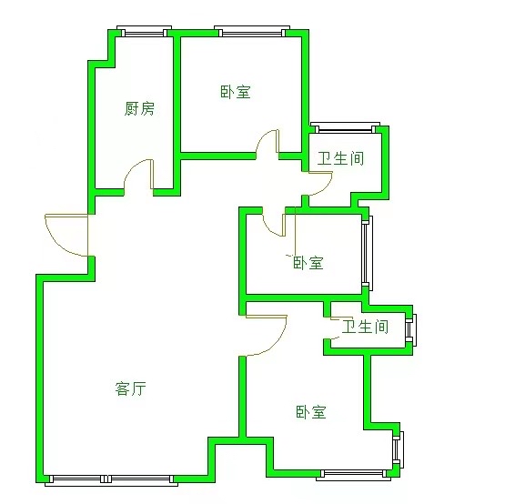 于洪区于洪新城精装3室2厅2卫二手房出售7