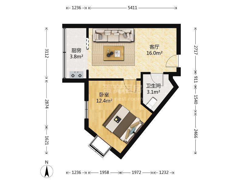 新希望家园,新希望家园1室1厅1卫12