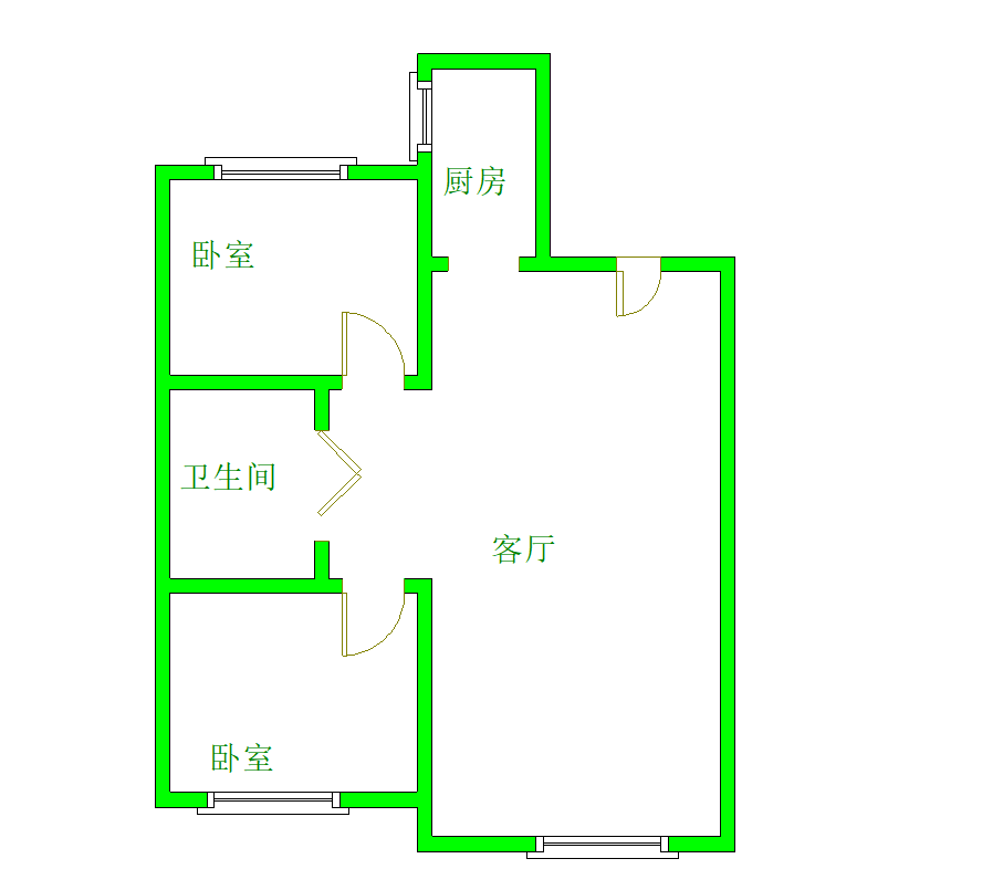 于洪区于洪新城精装2室2厅1卫二手房出售9