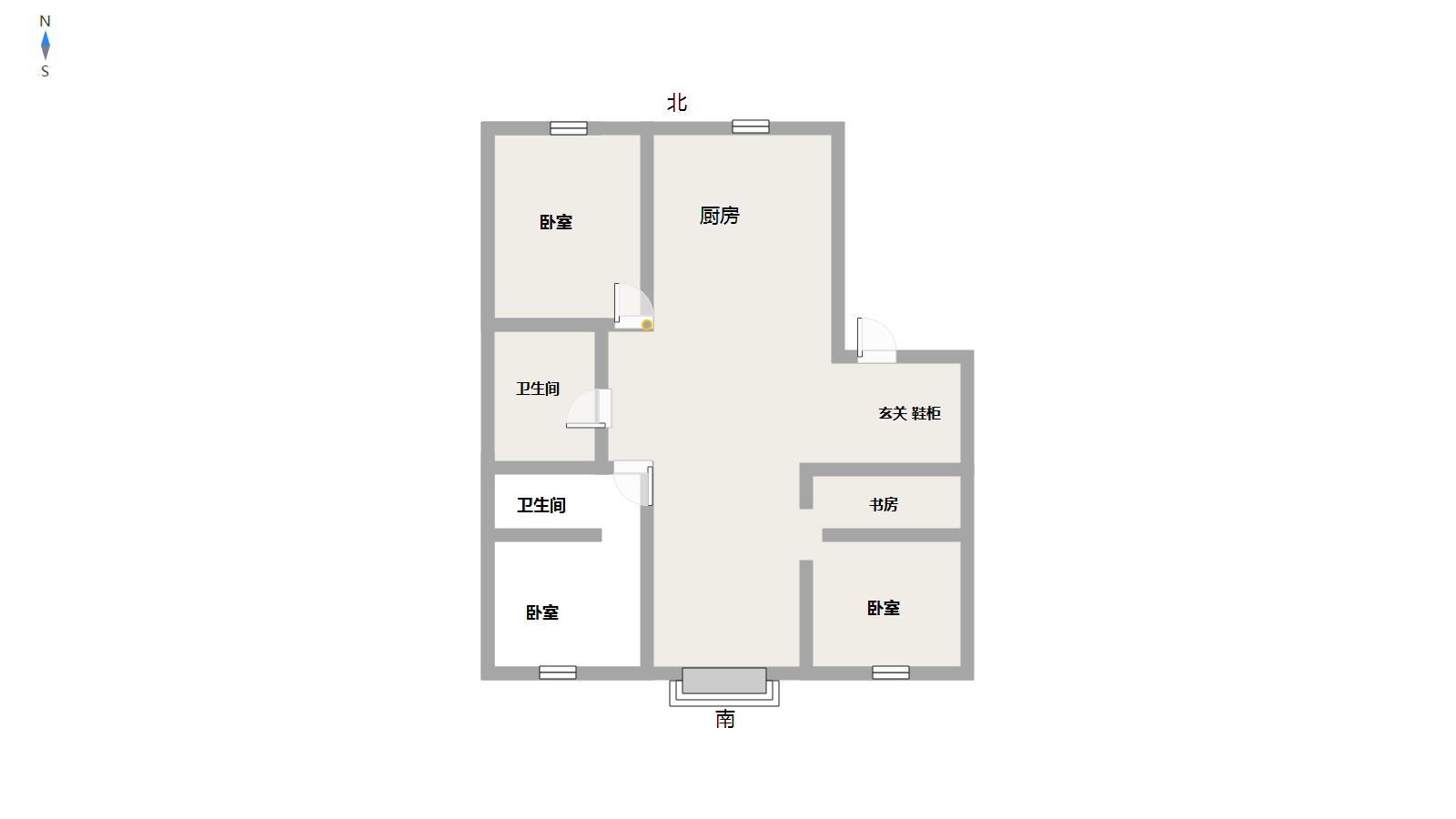 乌兰浩特市城西毛坯3室1厅2卫二手房出售11