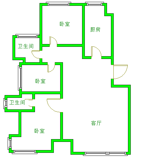 于洪区于洪新城精装2室2厅2卫二手房出售9