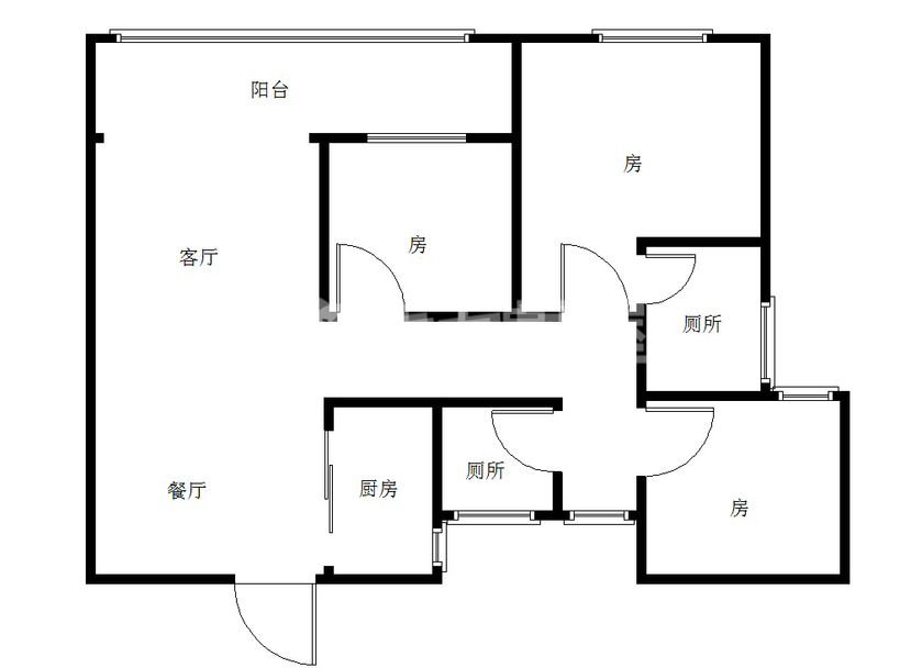 醴陵市城东毛坯3室2厅2卫二手房出售7