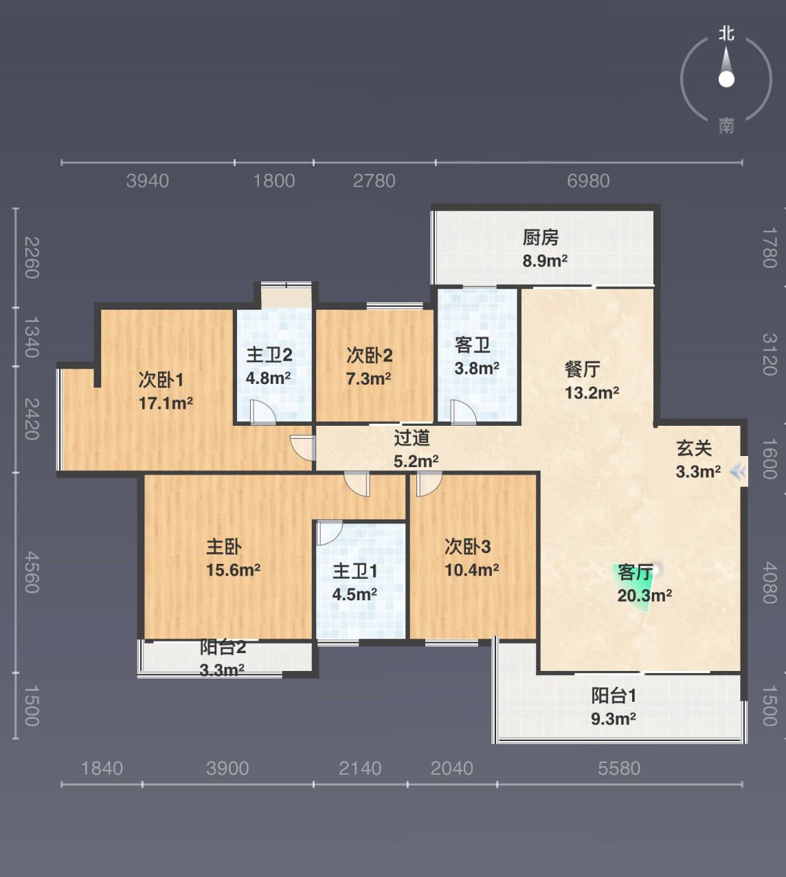 梅江区梅江豪装4室2厅3卫二手房出售13