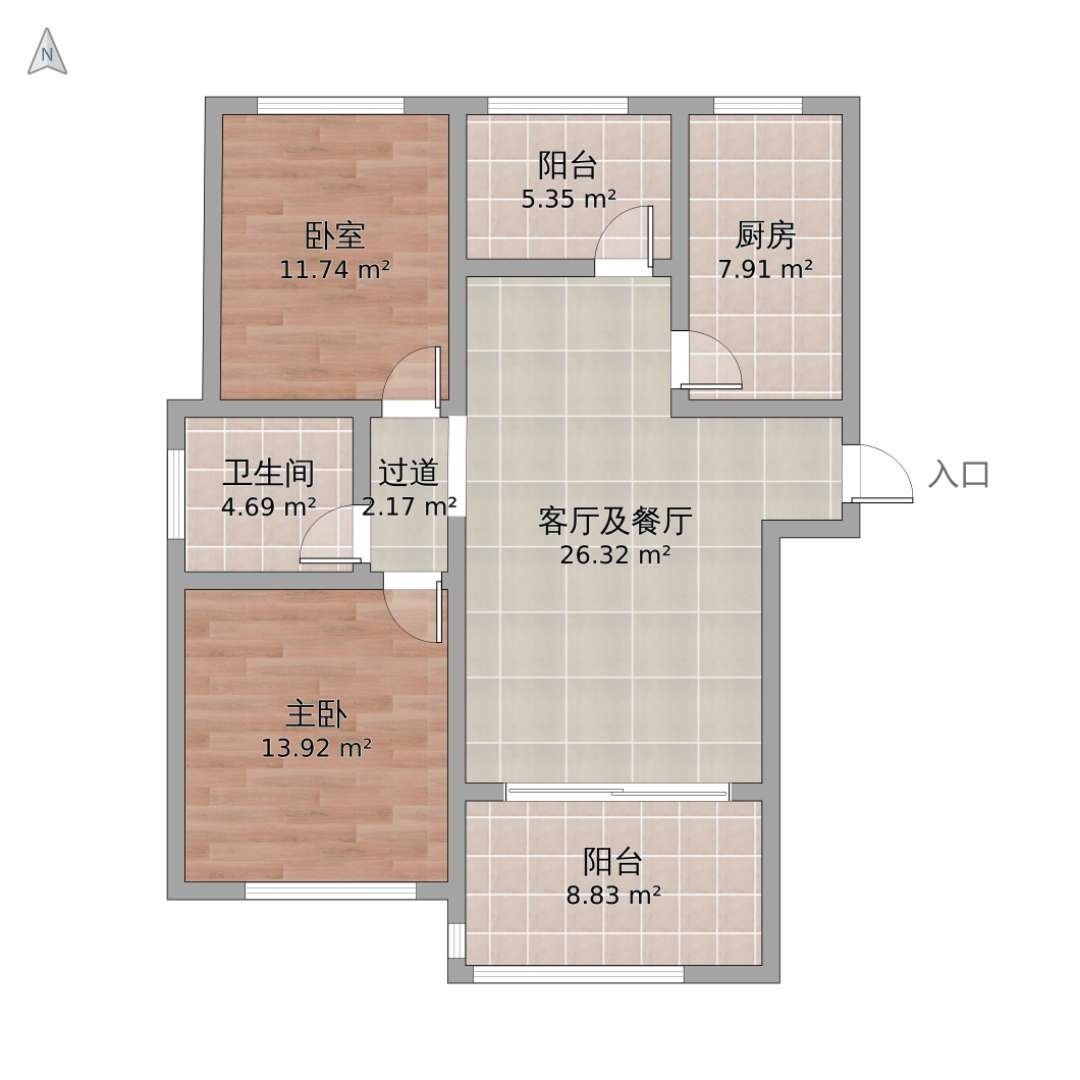 麒麟区南片区精装2室2厅1卫二手房出售11